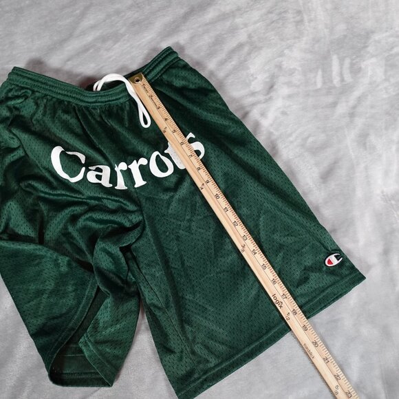 Anwar Carrots X Champion Mesh Shorts Mens Small 9” Drawstring Green - Picture 9 of 12